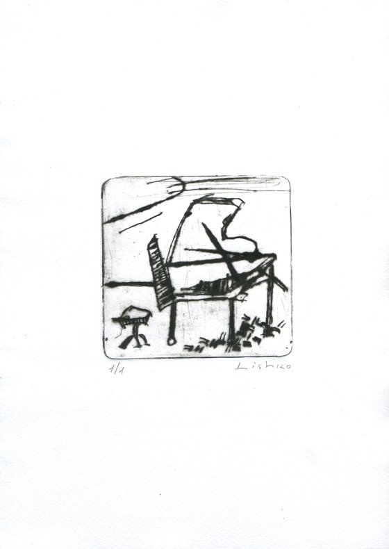 Piano/ Grand piano (ETCHINGS / DRY-POINT)