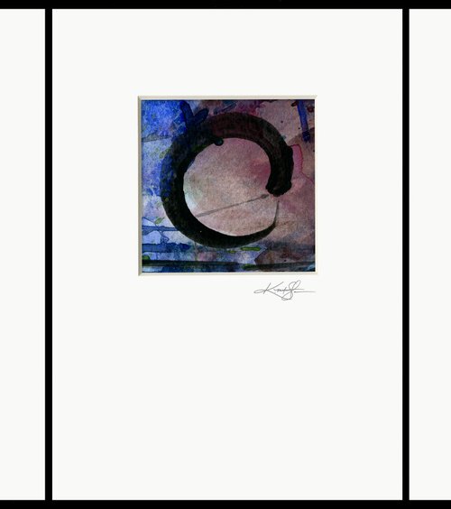 Enso Of Zen Collection 8 - 3 Abstract Zen Circle paintings by Kathy Morton Stanion by Kathy Morton Stanion