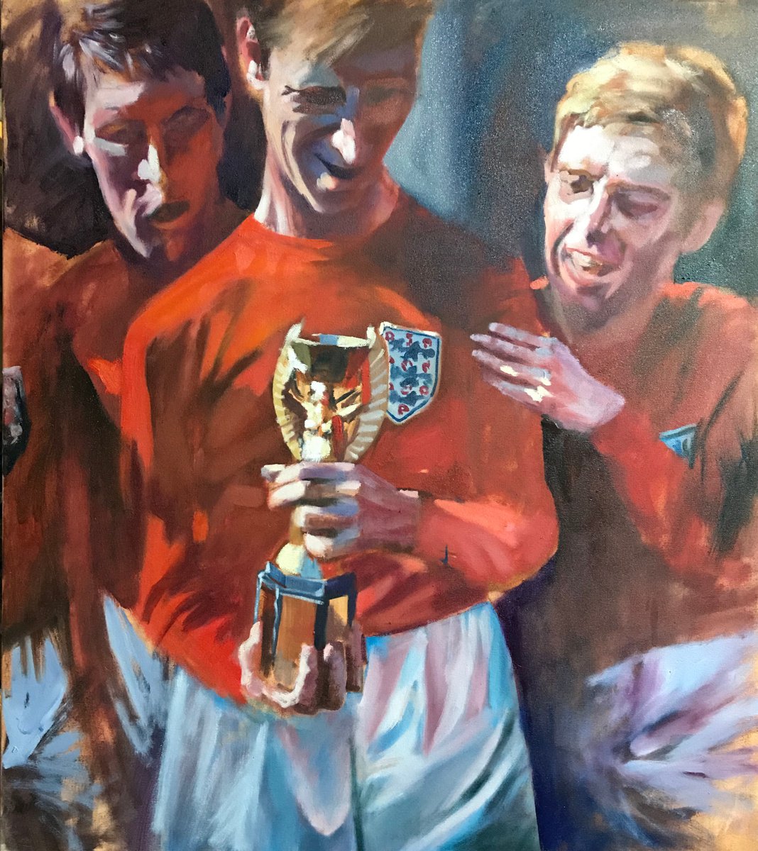 Impressionistic Portrait Oil Painting By John Welsh, 32 X 36, Rest In Peace, Jack, Original Artwork