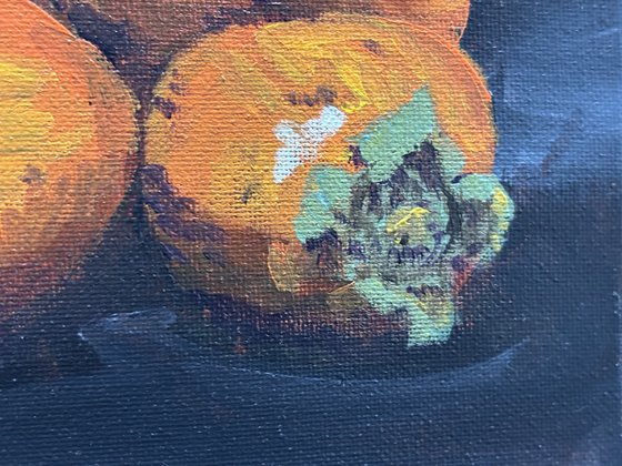 Orange Glow on Dark