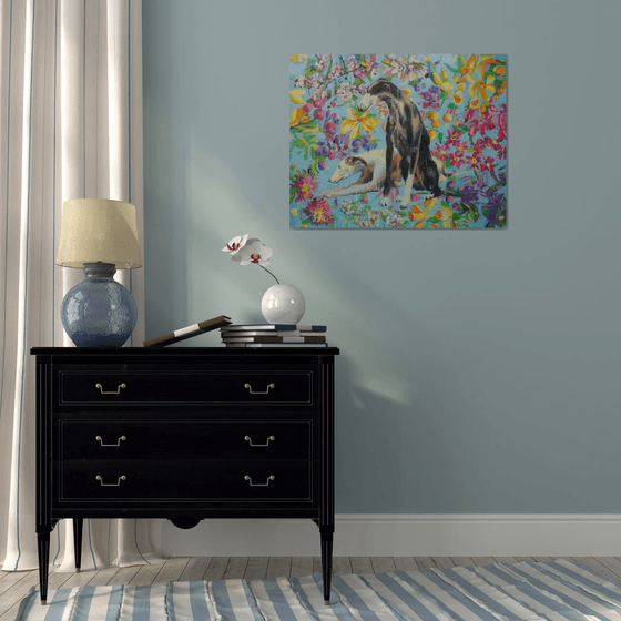 Floral Greyhounds