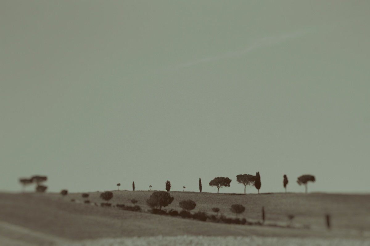 Impressionistic Landscape Photograph By Jan Walczewski, 24 X 16, Tuscan Summer No. 06, Original Artwork