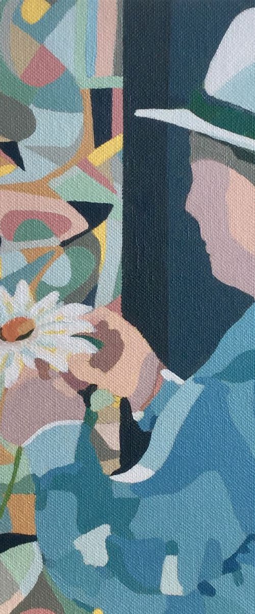 Le marchand de fleurs / The Flower Vendor by Lynda Gagnon