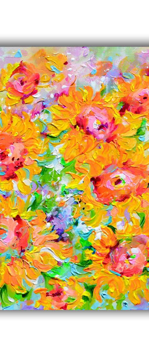 Yellow Sunflower Field 5 by Soos Roxana Gabriela