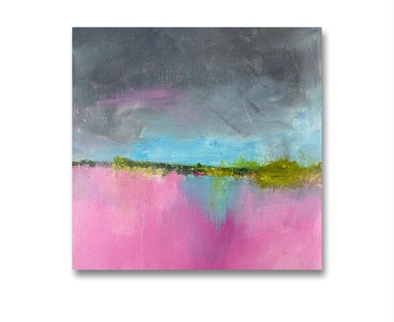 Abstract Landscape - Pink Meadows 1