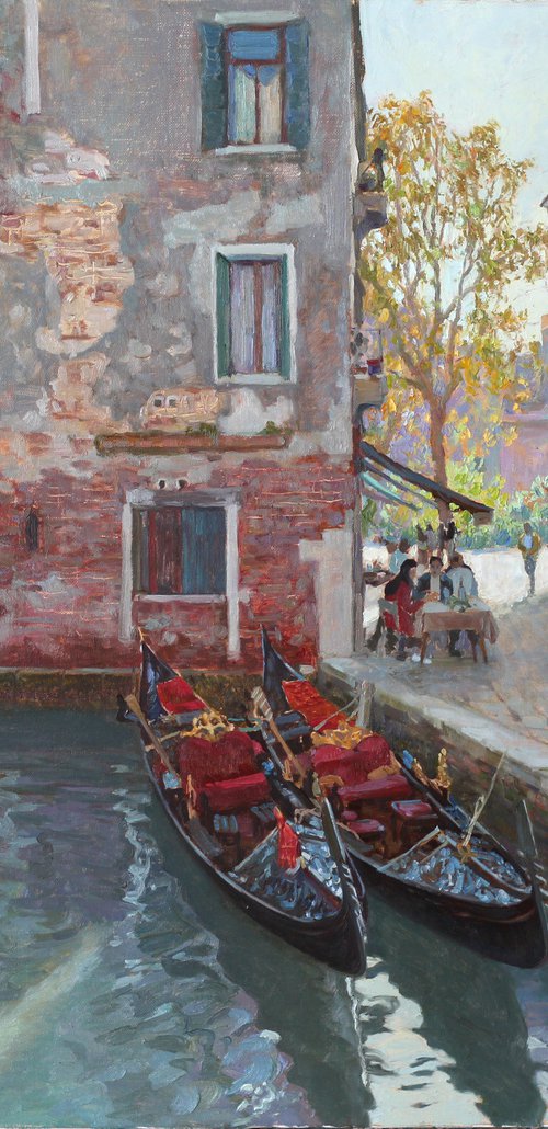 Two Gondolas by Diana Art