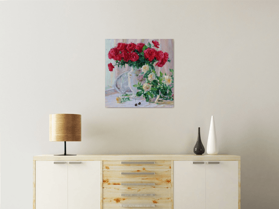 Still life with roses