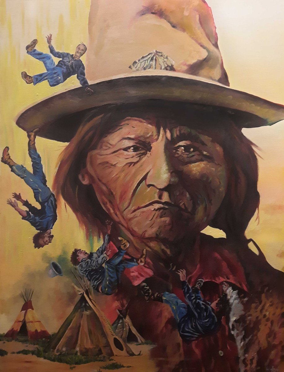 Sitting Bulls Dream By Warren Faye, 30 X 40, Artwork For Sale On Artfinder