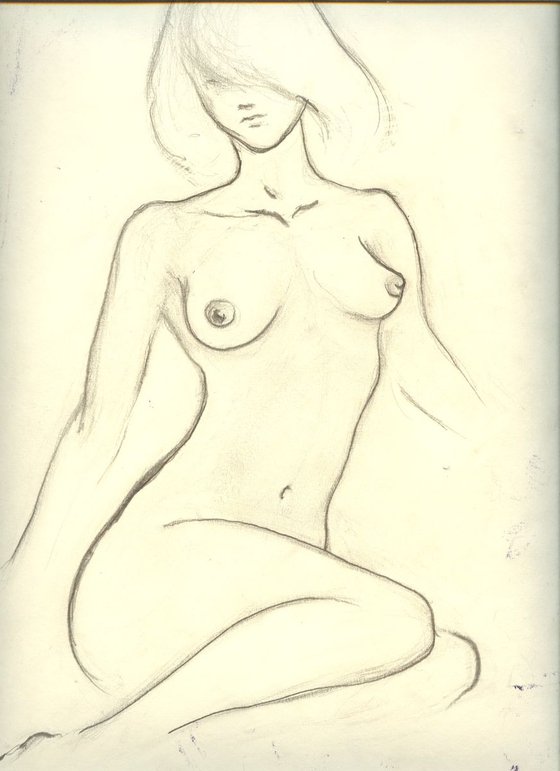 Nude monotype # 40