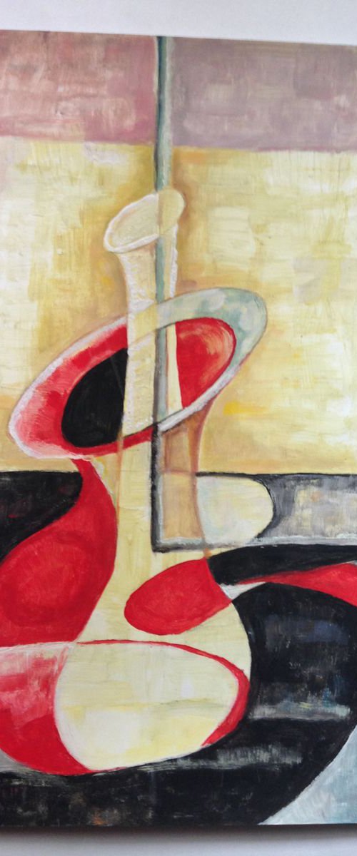 Red Vase by Abdelrahman Shamieh