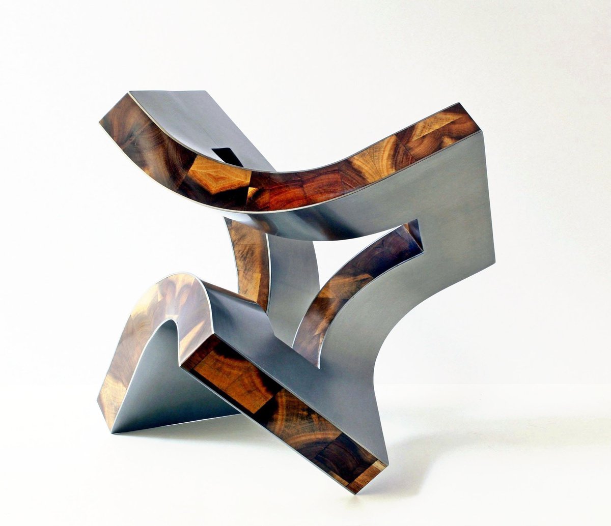 Abstract Sculpture By Nikolaus Weiler, 14 X 12", Atmosphering, Original Artwork