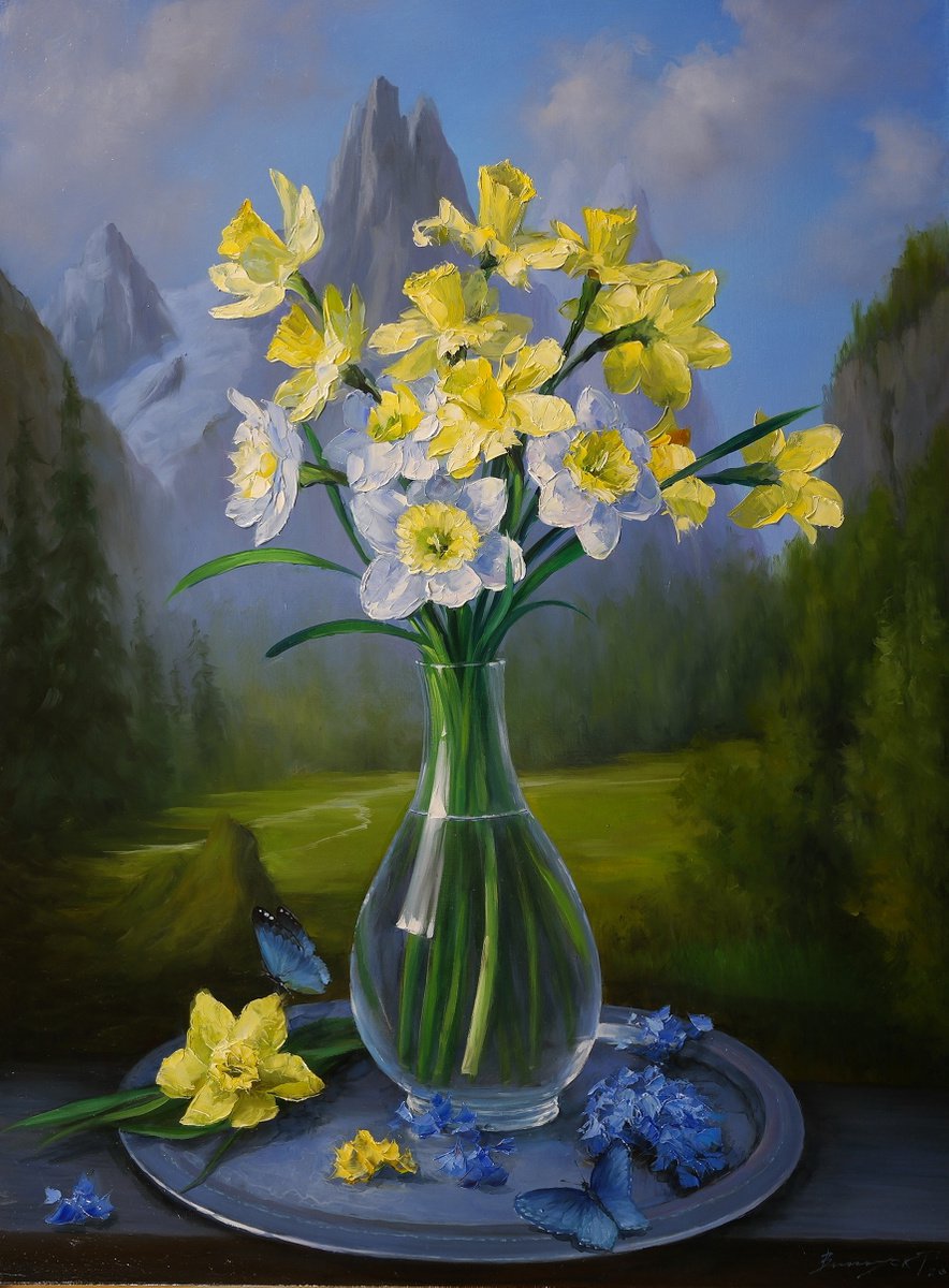 Bouquet of flowers by Gennady Vylusk