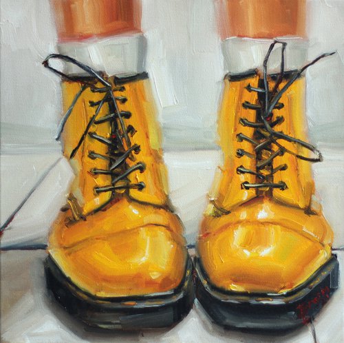 Yellow boots by Catherine Braiko