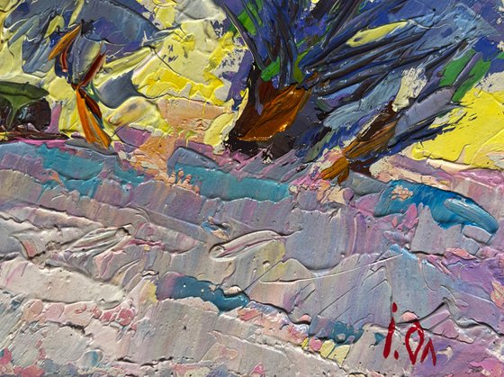 Winter morning in the field