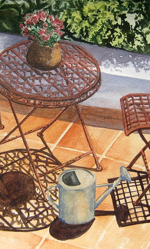 Summer patio by Krystyna Szczepanowski