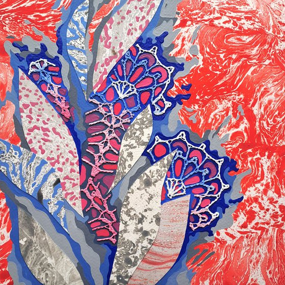 Sunset Oasis, set of 2