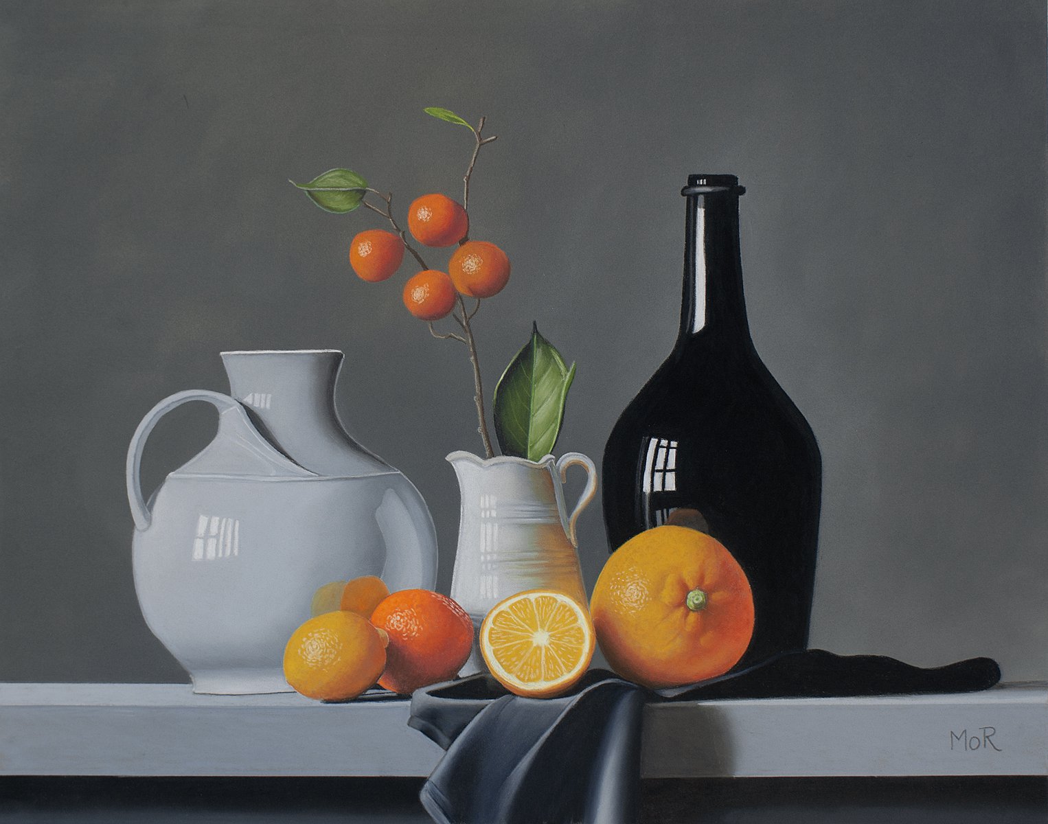 Photorealistic Still Life Pastel Drawing By Dietrich Moravec, 20 X 16, Brilliant Society, Original Artwork