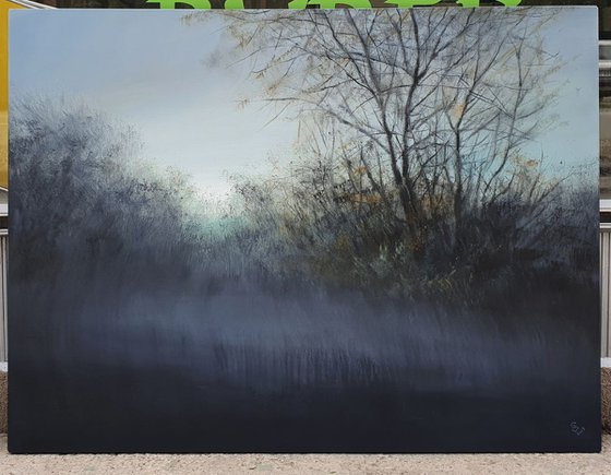 " The Hazy Dawn " Large Painting !!! 120x90cm  ” SPECIAL PRICE!!!