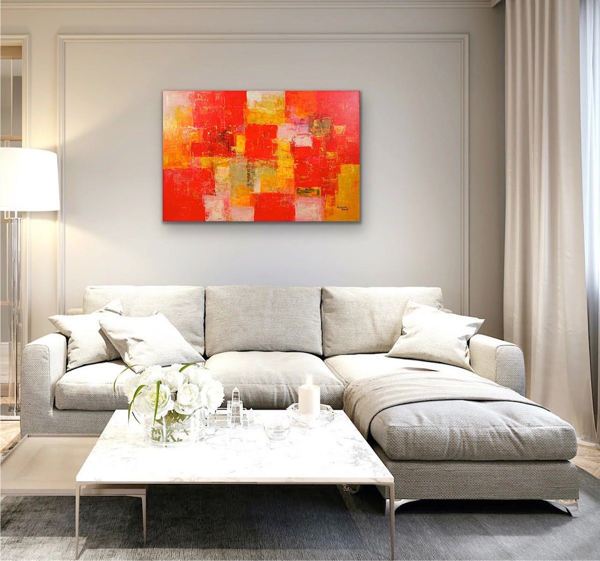 Welcoming The Summer Warmth (Large, 120x80cm) by Kalpana Soanes