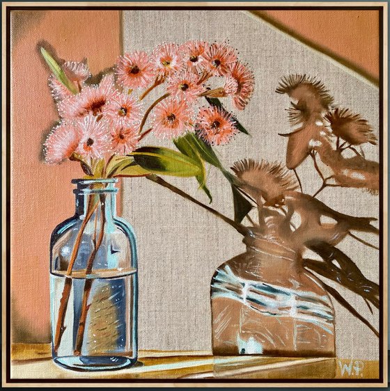 Blue Vase and Gum Nuts