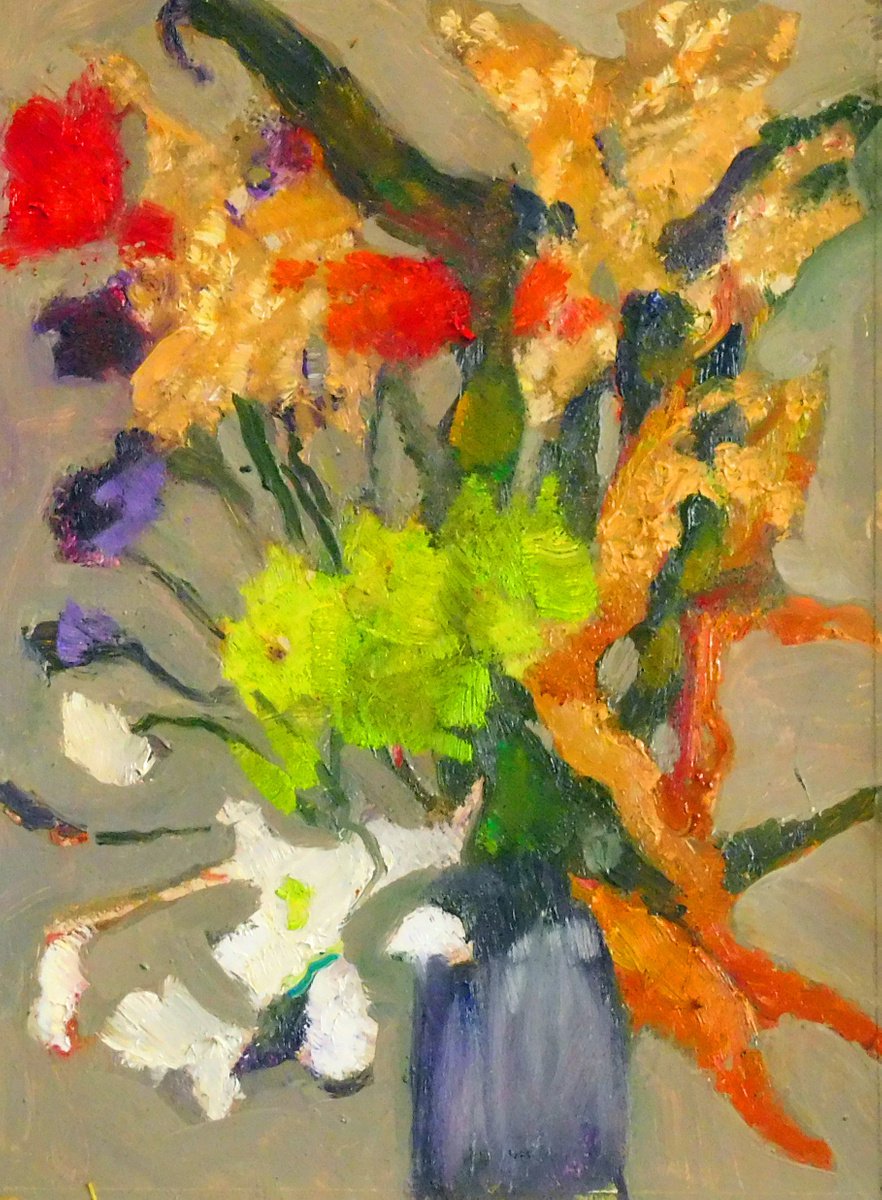 Dramatic Dried Flower Rendering No. 9 by Ann Cameron McDonald