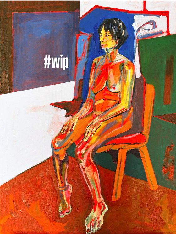 Seated nude