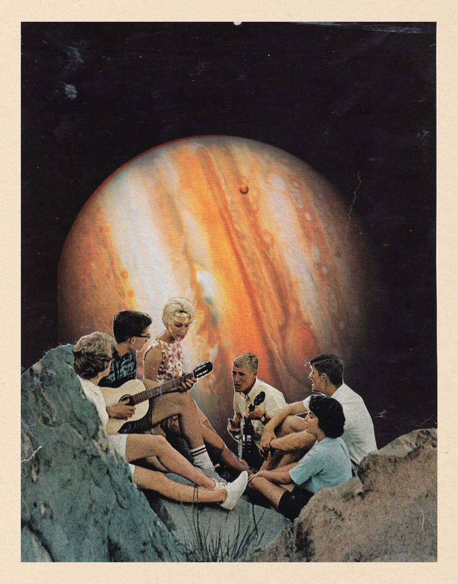 Surrealistic Portrait Collage By Jon Garbet, 6 X 8, Summer 72