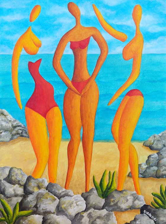 Bathing girlfriens