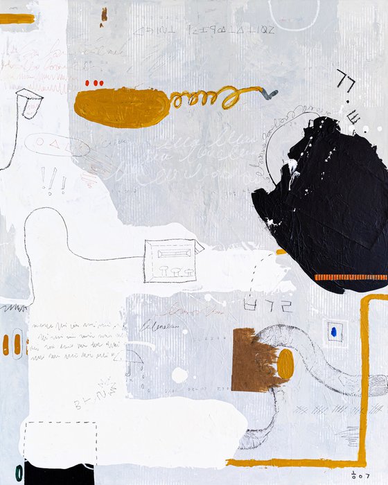 A grey thought (48"x60" | 121x152 cm)
