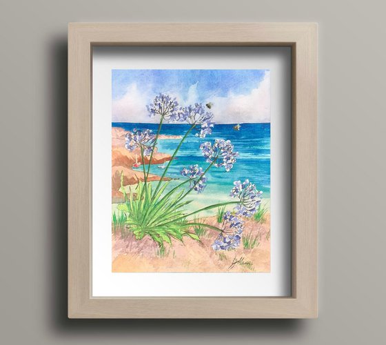 By the Sea, Agapanthus and Bees