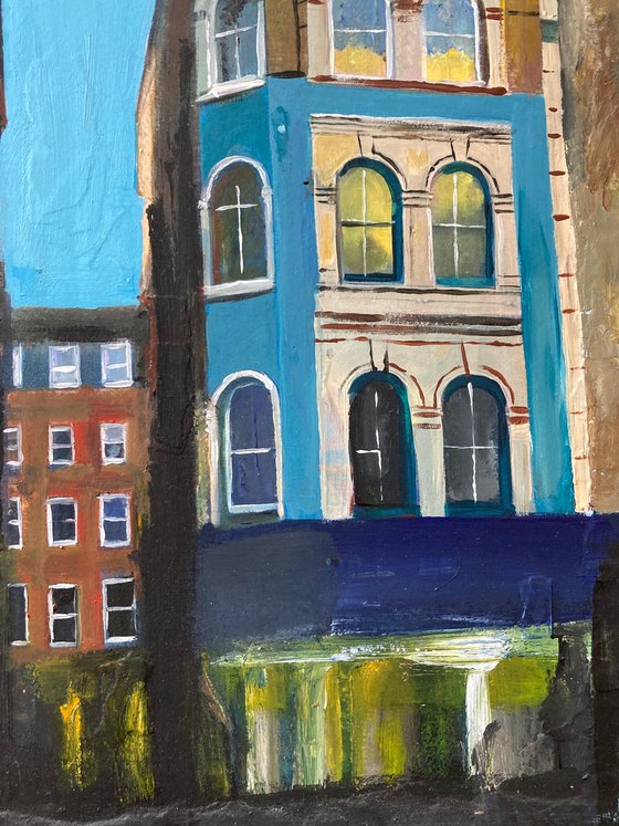 One End of Tisbury Court, Soho, London