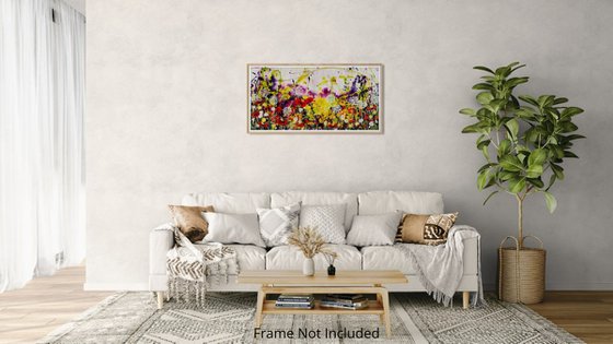 Wildlight Meadow; Abstract Floral Landscape