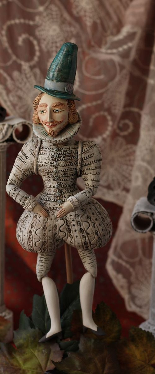 Renaissance Gentleman.  Wall sculpture by Elya Yalonetski by Elya Yalonetski