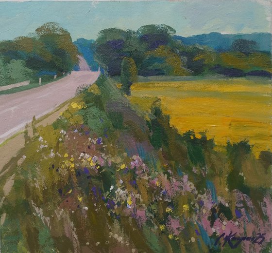 By the road
