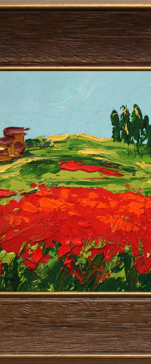 Poppy fields I by Salana Art