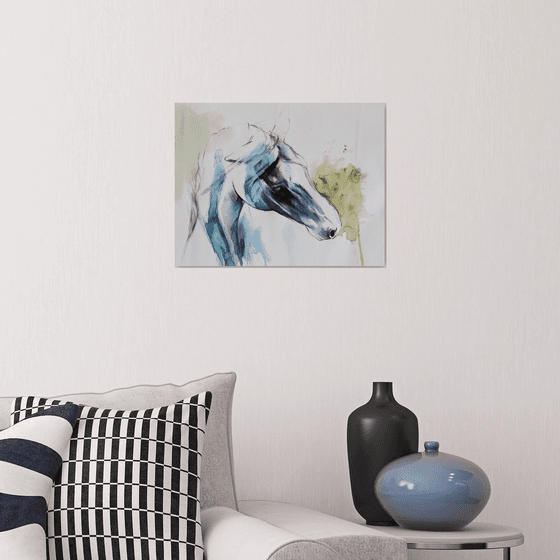 teal horse
