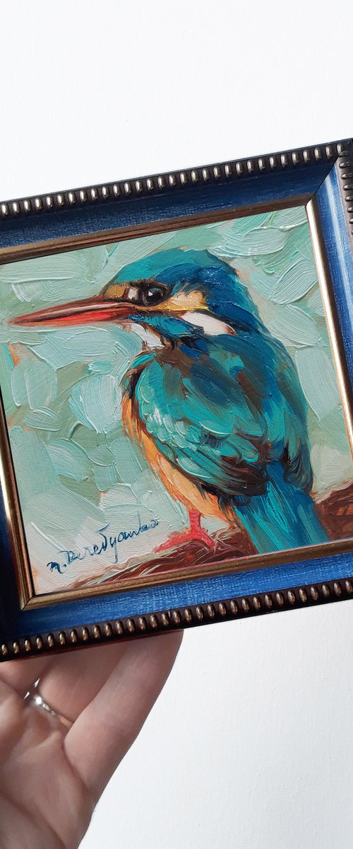 Kingfisher bird by Nataly Derevyanko