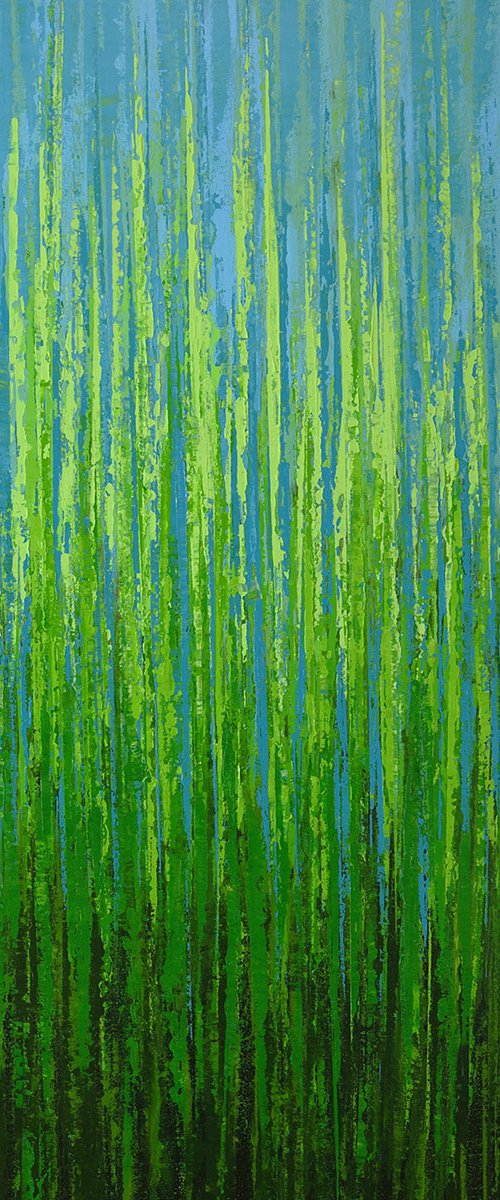 Spring Green - Color Field by Suzanne Vaughan