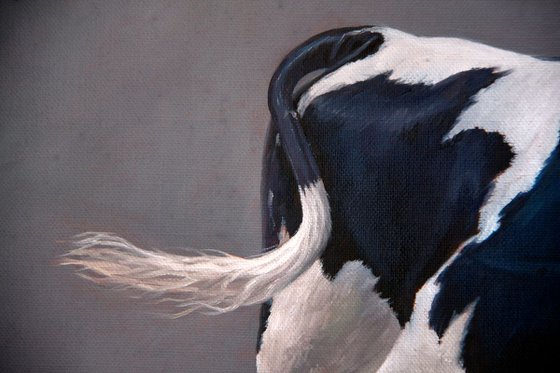 Cow (Original Oil Painting, 100% Handmade)