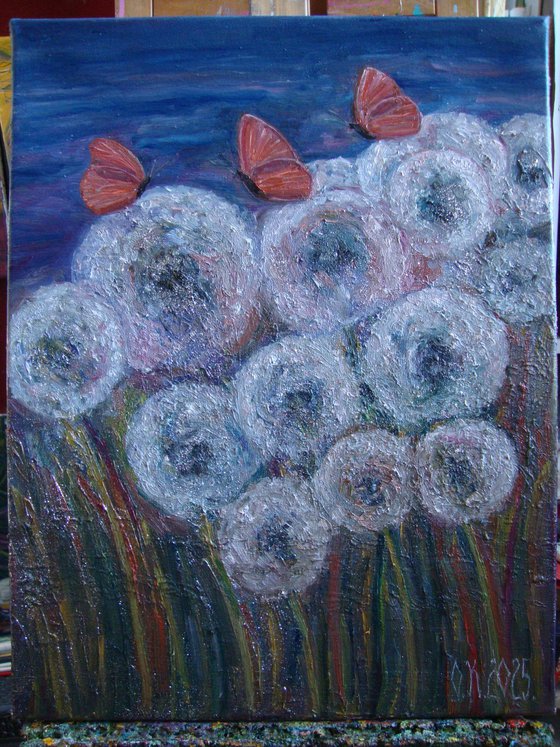 Sparkling dandelions