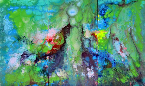 HUGE Painting XXXL - FREE SHIPPING - Gaia's Wisdom - 150x90x2 cm - Large Abstract, Supersized Painting - Ready to Hang, Hotel Wall Decor