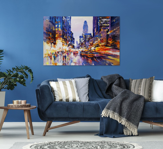 Evening  lights (New York)