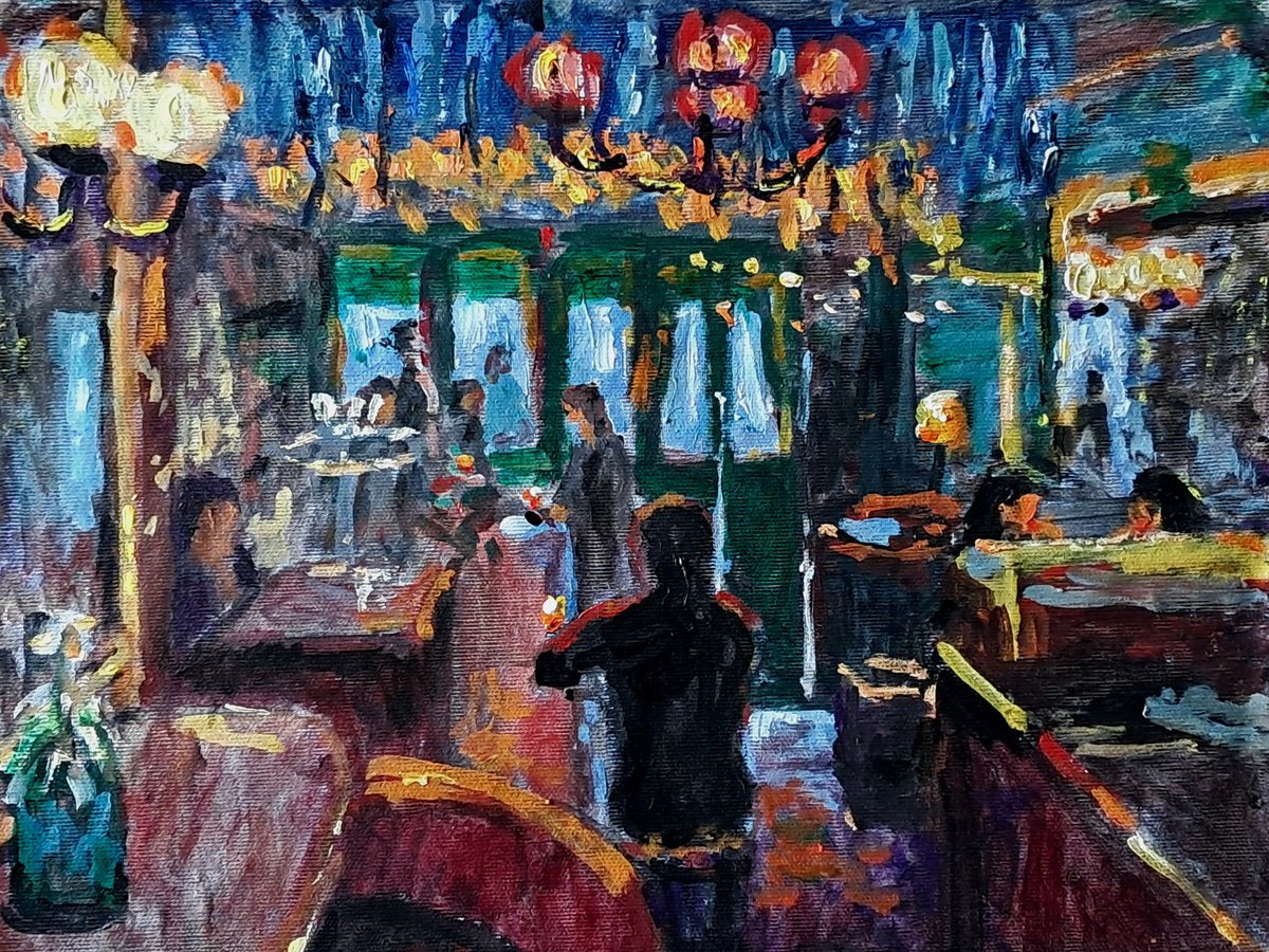  Old Bar By Dimitris Voyiazoglou, 20 X 17, Artwork For Sale On Artfinder