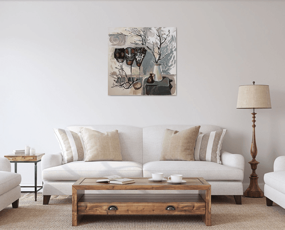 Still Life with Masks