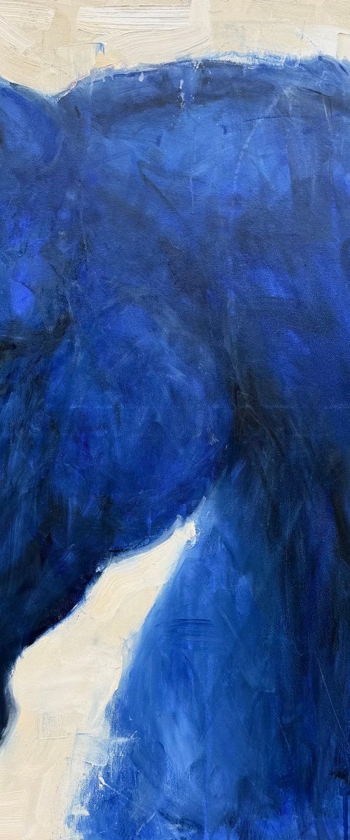 Blue horse by Liubou Sas