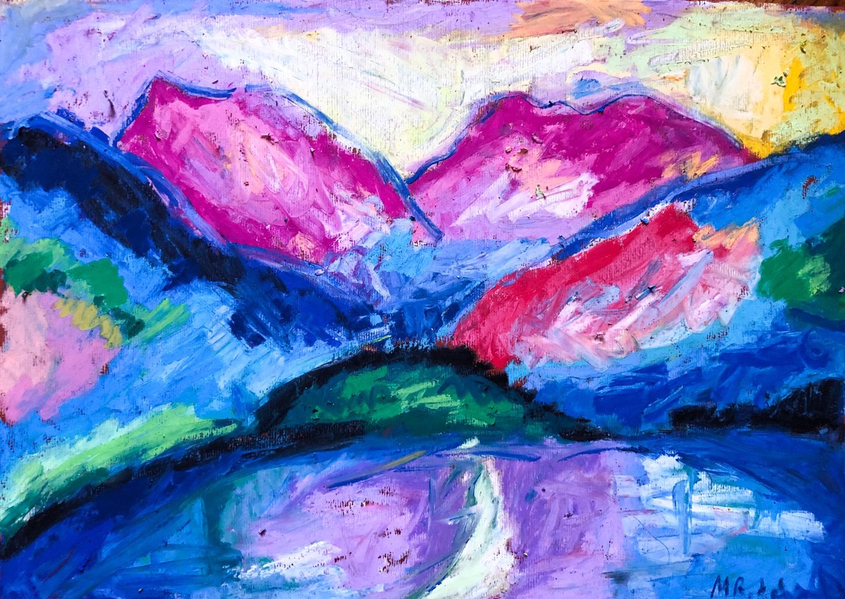 Pink Mountain by Milica Radovic