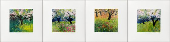 Four orchard scenes