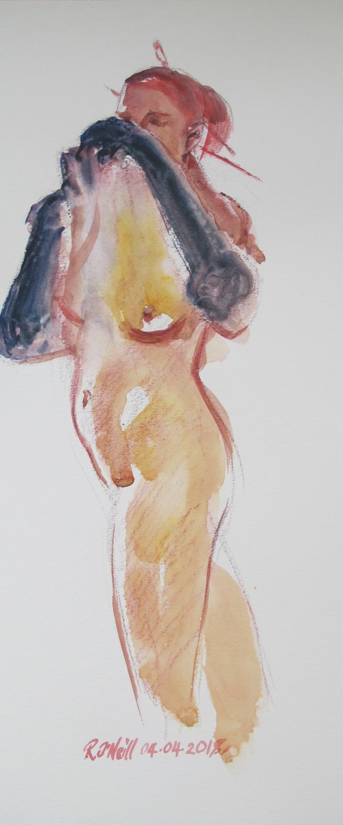 Standing female nude by Rory O’Neill