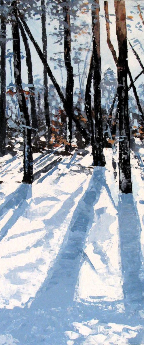 Snow Trees 40cm x 50cm by Helene Buttling