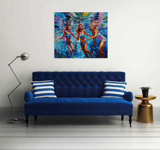 Floating silhouettes